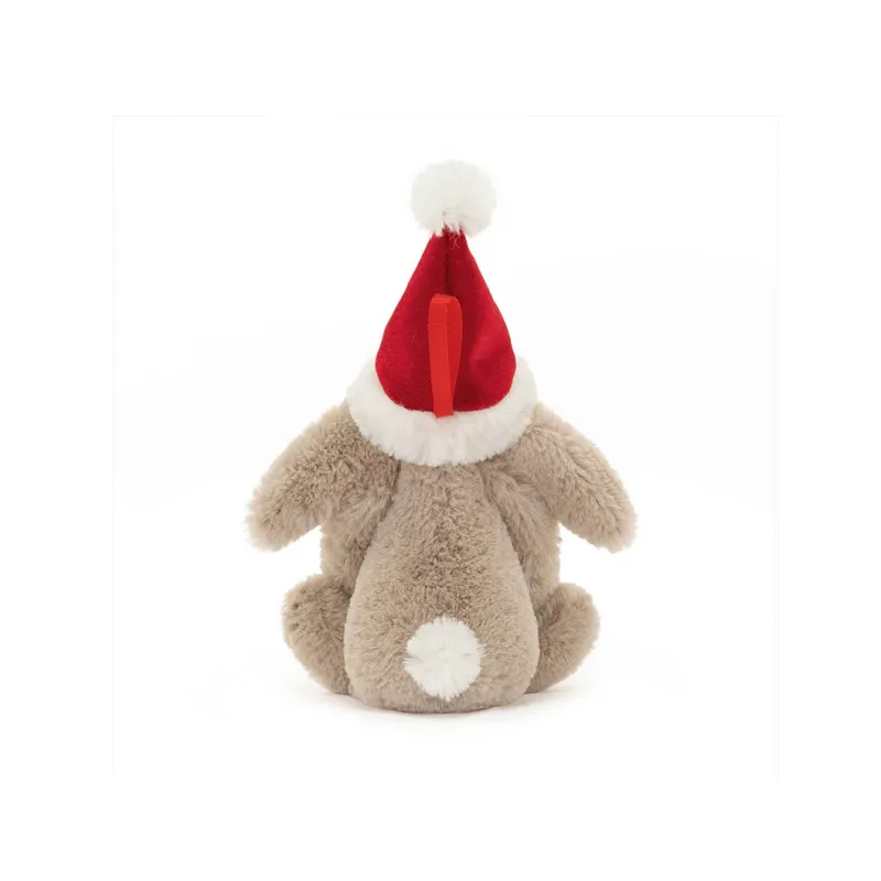 JELLYCAT Bashful Christmas Bunny Decoration Plush Toy-3