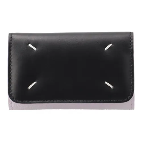 Maison Margiela Calfskin Wallet Key Pouch Unisex Black & Gray