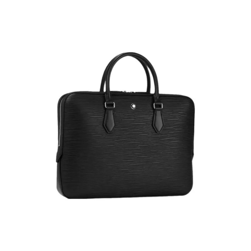 MONTBLANC Meisterstuck Cow Leather Handbags Briefcases Men's Black-1