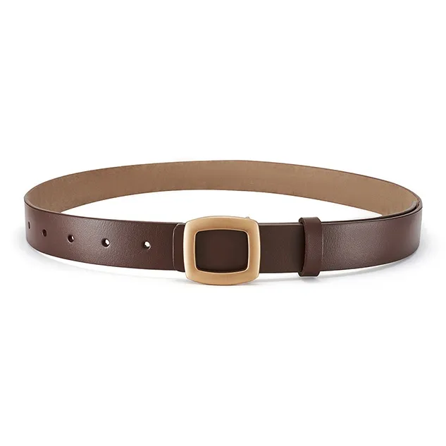 RED DRAGONFLY Versatile Instagram Style Trendy Fashion Smooth Buckle Belt Without Perforation Women's Width 2.8cm-20