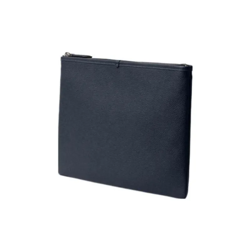 COACH Pouch Cow Leather Mahjong Set Clutches Large Size Women's Navy-1