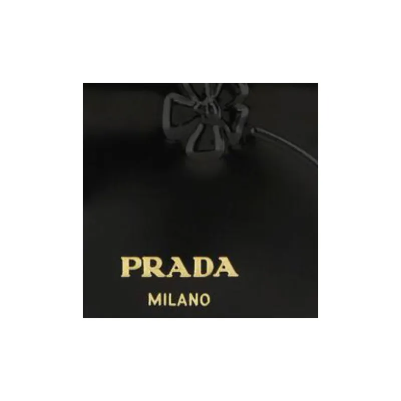 PRADA Leather Shoulder Bag, Crossbody Bag, Wallet Women's Black-8