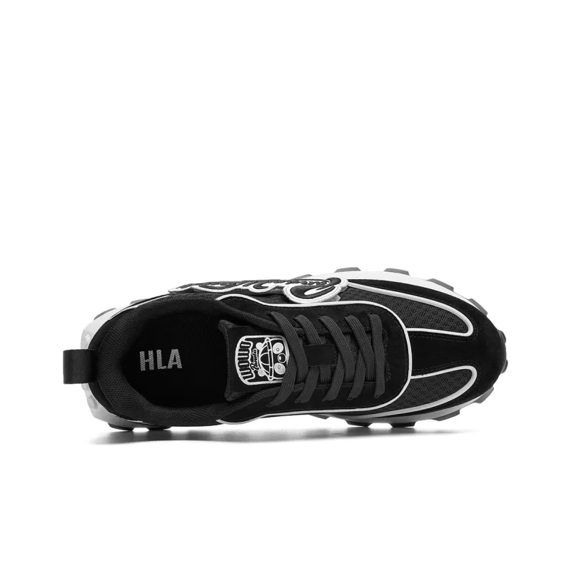 HLA Panda Wowo Series Trendy Patchwork Comfortable Wear Resistant Height Increasing Breathable Casual Shoes Men's-2