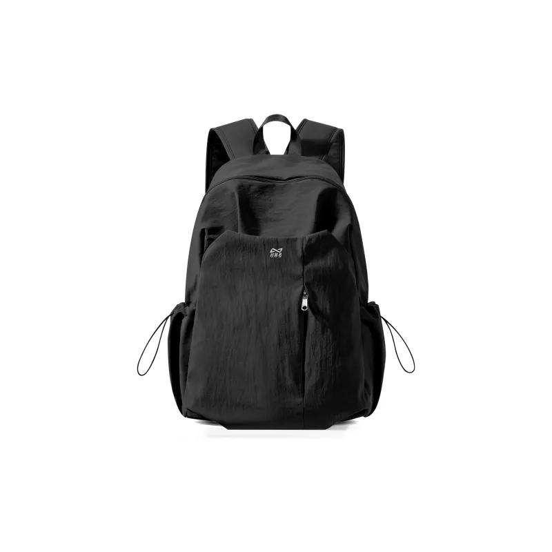 QING QI ZHE Washed Fabric Backpack Regular Unisex Multicolor-8