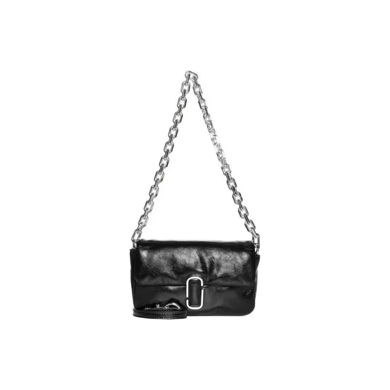 MARC JACOBS Leather Crossbody Bag, Shoulder Bag Women's Black-3