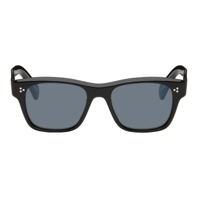 Oliver Peoples Acetate Irregular Shape Sunglasses Men's Black-0