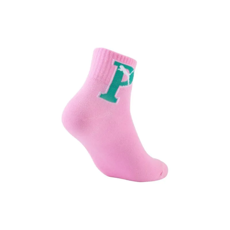 PUMA QUARTER 1P APAC Mid-Calf Socks Unisex Pink-1
