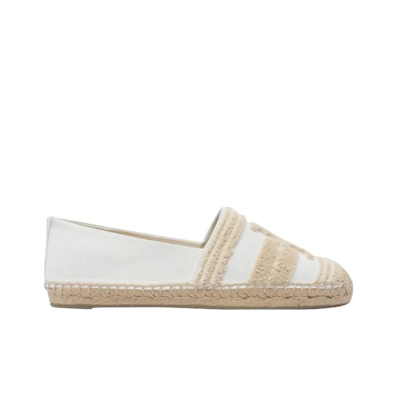 TORY BURCH Double T-panel Cotton Espadrilles-1