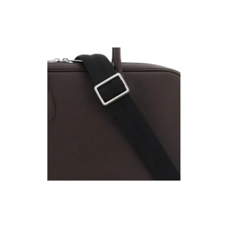 Valextra Calfskin Briefcase, Shoulder Bag, Crossbody Bag, Handbag, Laptop Bag Men's Brown-4