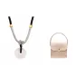 Icy Clear Chalcedony Peaceful Buckle Necklace+Box Limited Edition