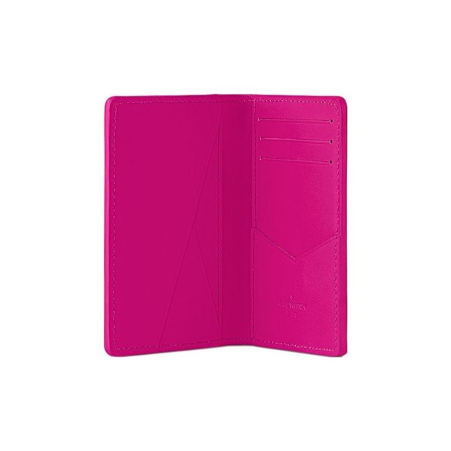 折りたたみ財布 Louis Vuitton Pocket Organizer Pink LOUIS VUITTON Pocket Organizer Taurillon Colormania Fuchsia
