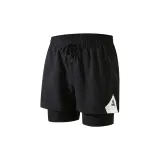 Black Double-Layer Pants