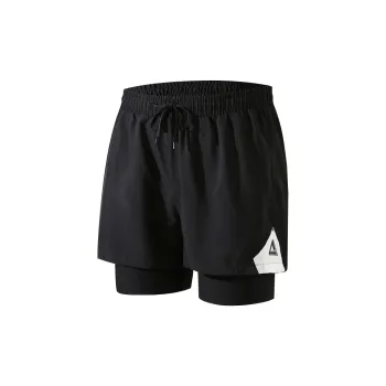 PEAK Swimming Sets Polyester Beachside Swimming Pool Hot Spring Casual Vacation Travel Men's Black
