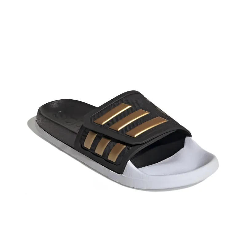Adidas Adilette Tnd Slides Core Black Tactile Gold Metallic Cloud White-2