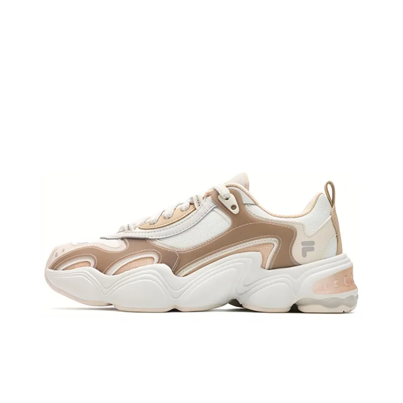 FILA FUSION TENACITY Chunky Sneakers Women's Low Top Brown/White/Black-0