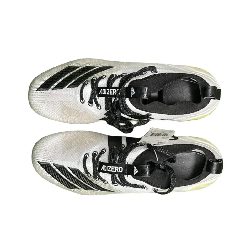 Adidas Adizero Primeknit Cleats FG Rubber Long Studs Wear Resistant Slip Resistant Soccer Shoes Men's Black White-3