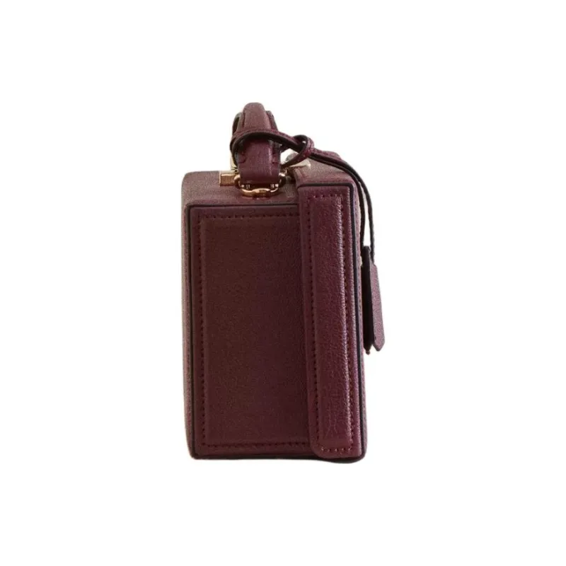 MARK CROSS Goatskin Handbag Shoulder Bag Crossbody Bag Women's Bordeaux Red-2