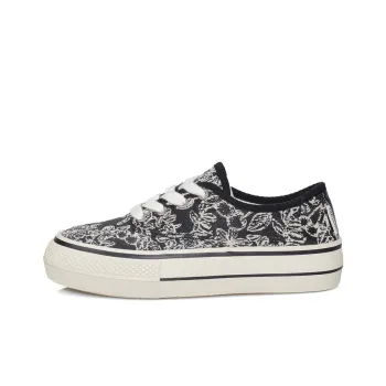 B10CROWN Non-slip Lightweight Low-Top Canvas Shoes Women's Black