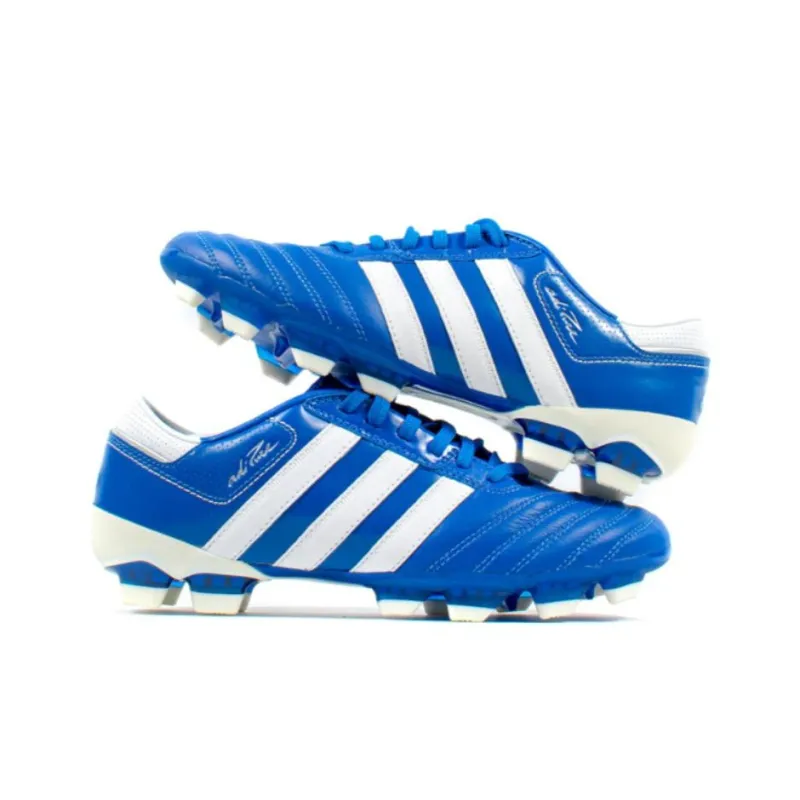 Adidas Adipure AG Rubber Short Studs Cushioning Wear Resistant Soccer Shoes Men's Blue White-2