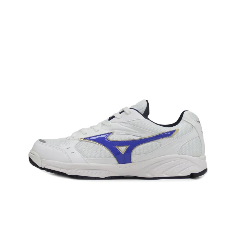 Mizuno Cushioning Anti-Slip Wear-Resistant Breathability Low-Top Sprint Running Shoes Unisex Blue White Japan Version-0