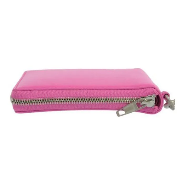 Balenciaga Leather Wallet Women's Neon-1
