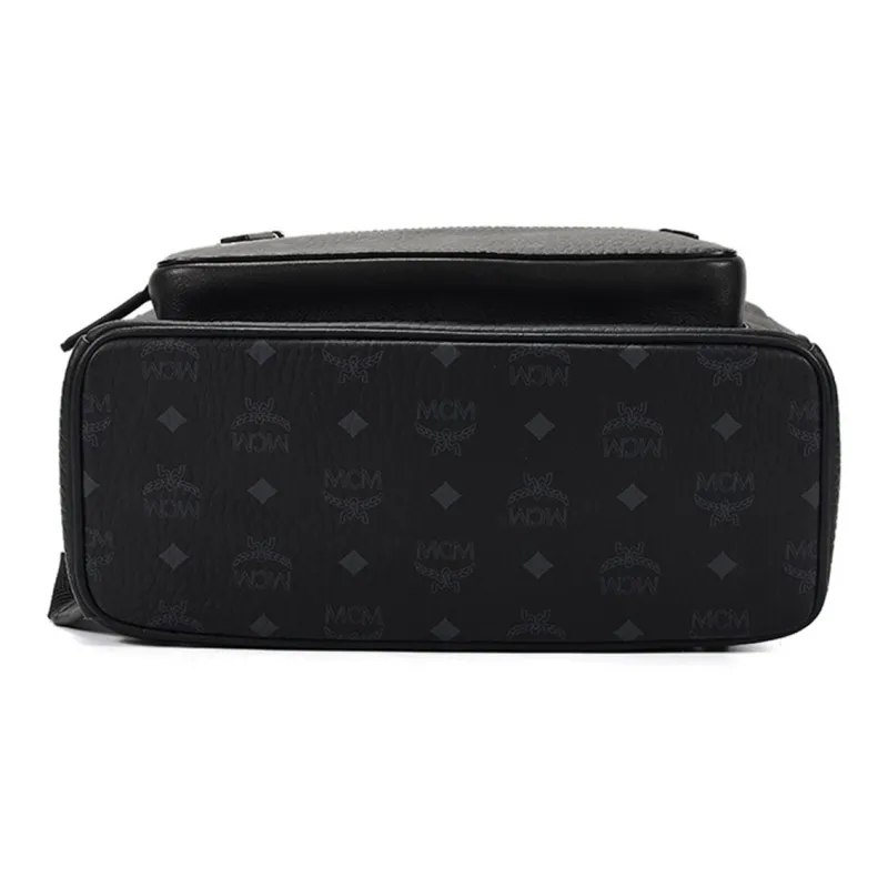MCM Stark Backpack Visetos Monogram Black-4