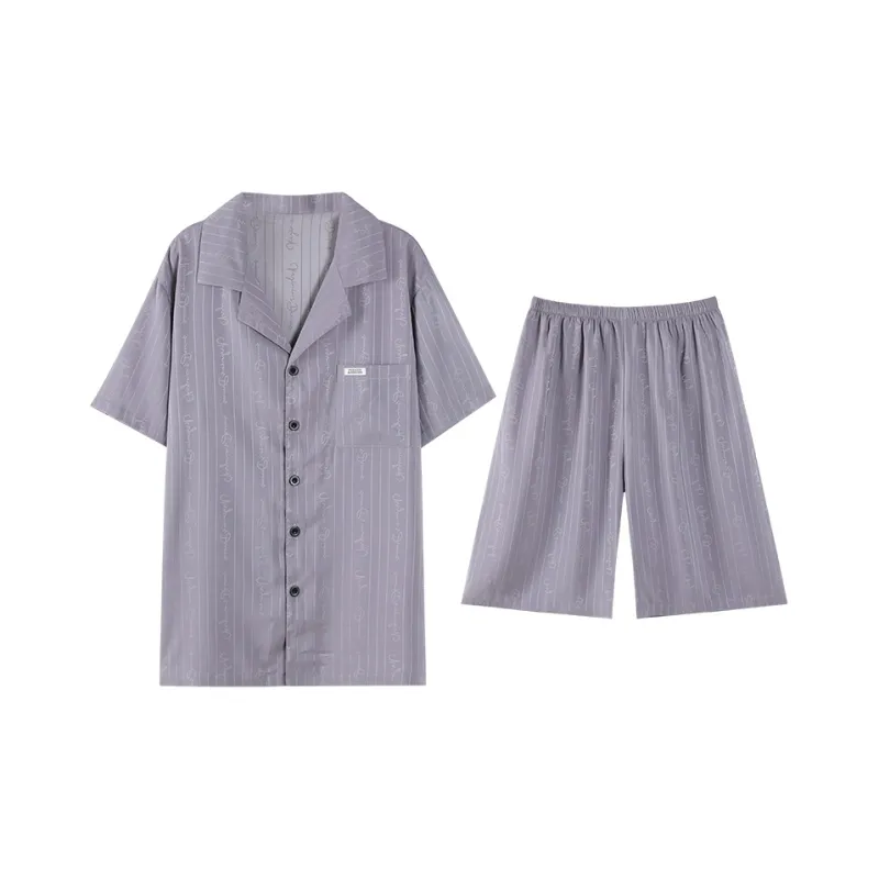 GOSO Pajama Set Men's Purple Shades-0