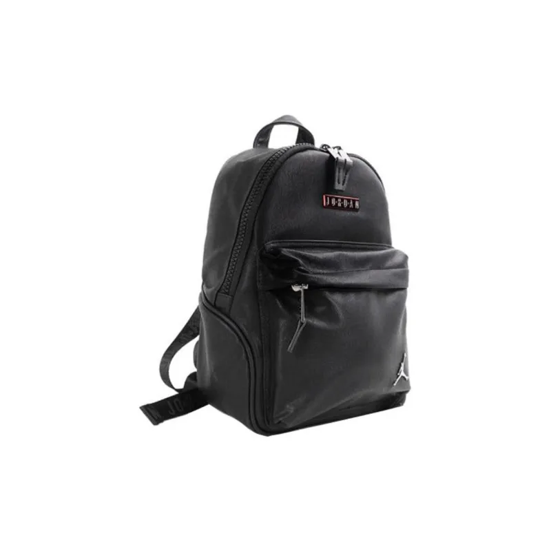 Jordan Leather Backpack Unisex Black-1