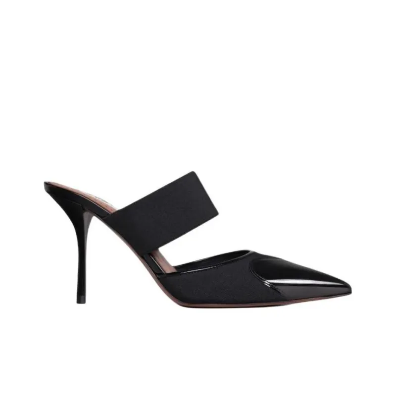 Alaia Heart Patch Heeled Mules Women's-1