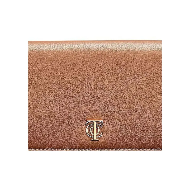 TIFFANY & CO. Leather Wallet Unisex Tan-4