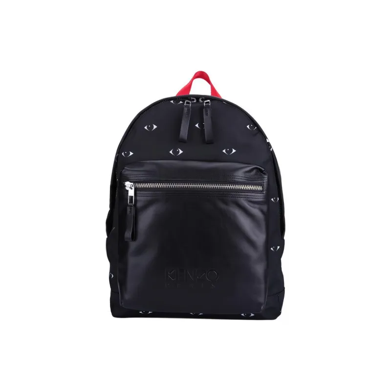 KENZO Fabric With Leather Backpack Men's Black-0