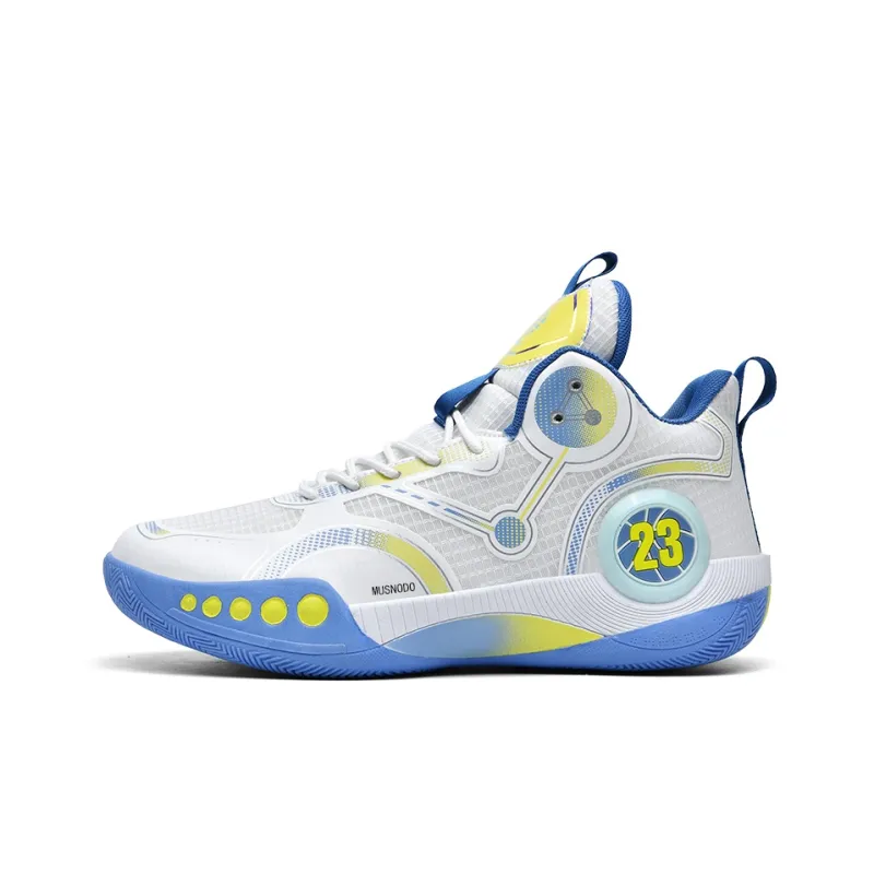 MUSNODO Cushioning, Slip Resistant, Abrasion Resistant, Breathable, Coverage, Rebound Mid Top Basketball Shoes Unisex-5