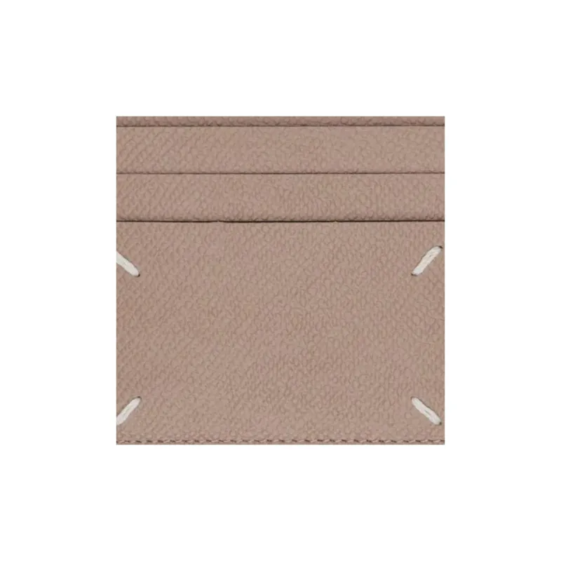 Maison Margiela Cow Leather Wallet, Card Holder Men's Camel-3