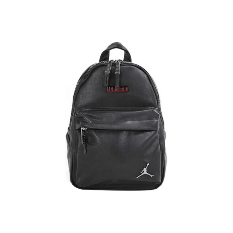 Jordan Leather Backpack Unisex Black-0