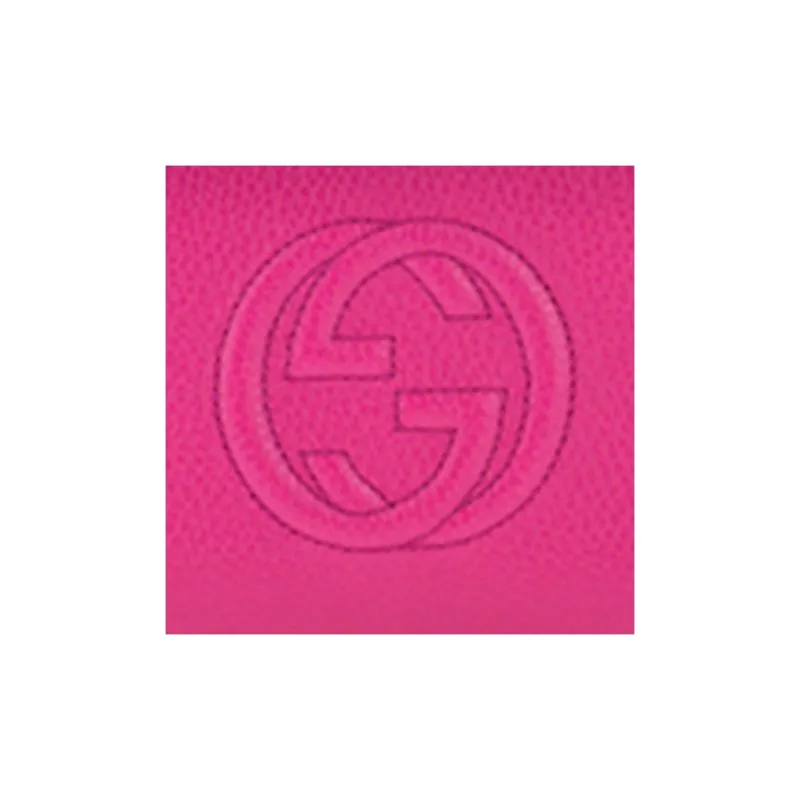 GUCCI Soho Calfskin Wallet Women's Rose Red-5