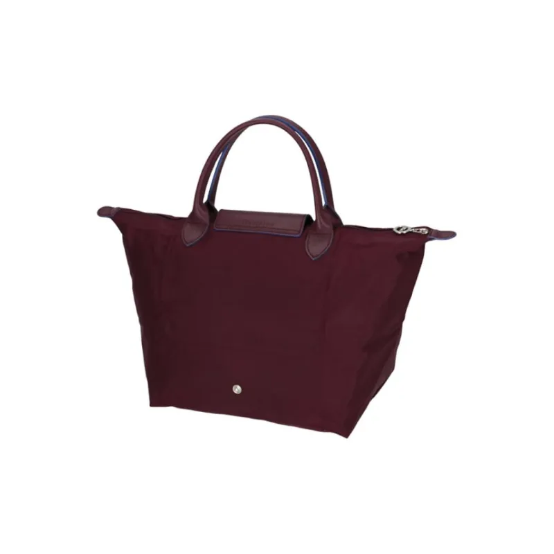 LONGCHAMP Le Pliage Fabric Handbag Medium Size Women's Plum Red-3