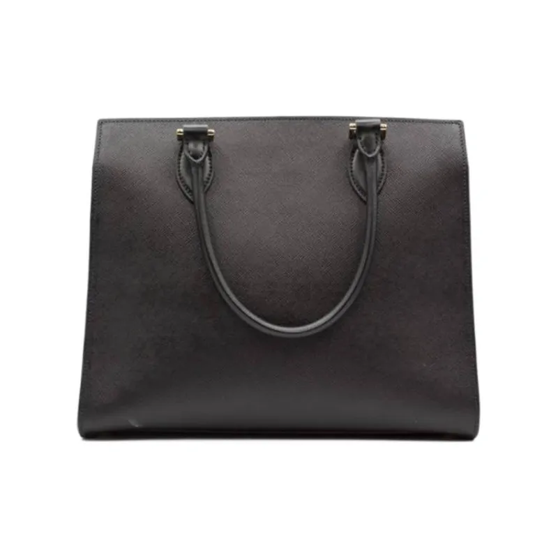 PRADA Leather Tote Bag, Shopping Bag, Shoulder Bag, Crossbody Bag, Handbag Women's Black-3