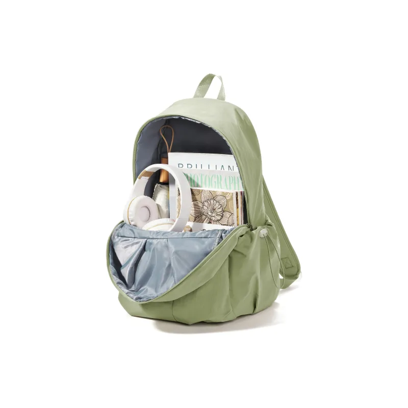 QING QI ZHE Washed Fabric Backpack Regular Unisex Multicolor-4