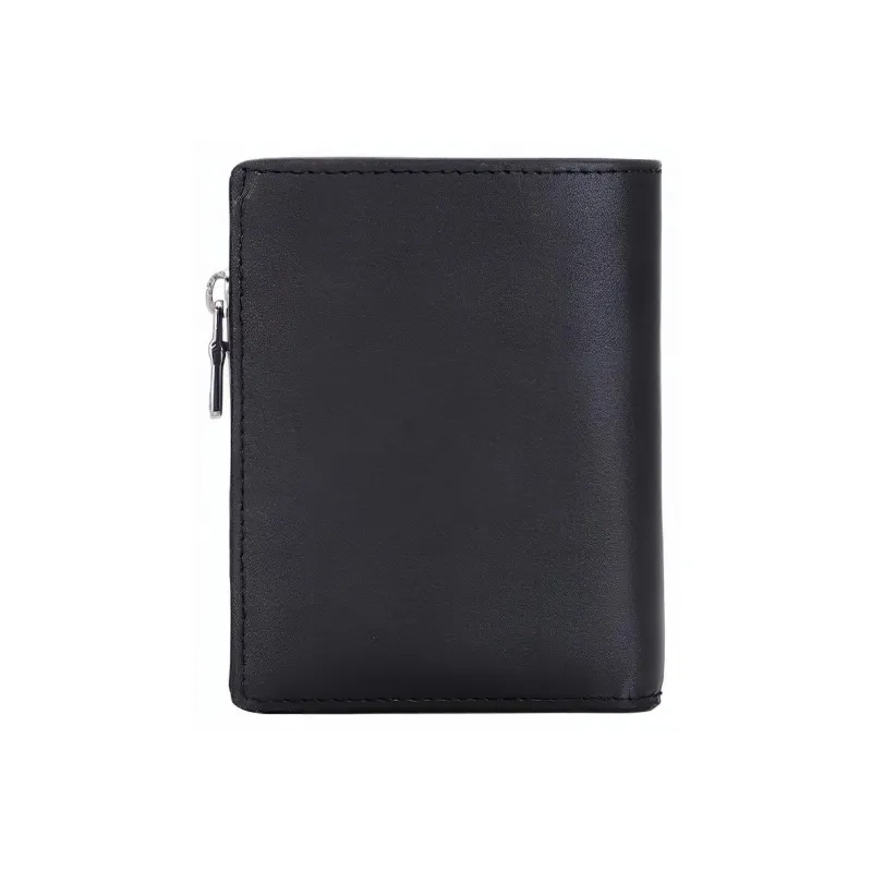 ARMANI EXCHANGEAE Cow Leather Patchwork With Fabric Wallet Men's Black-1