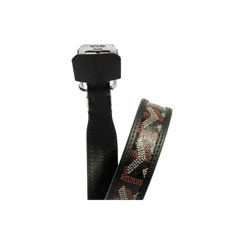 GOYARD Goyardine Canvas With Clamecy Cow Leather Dog's Teeth Collar Bag Accessory Unisex Black-1