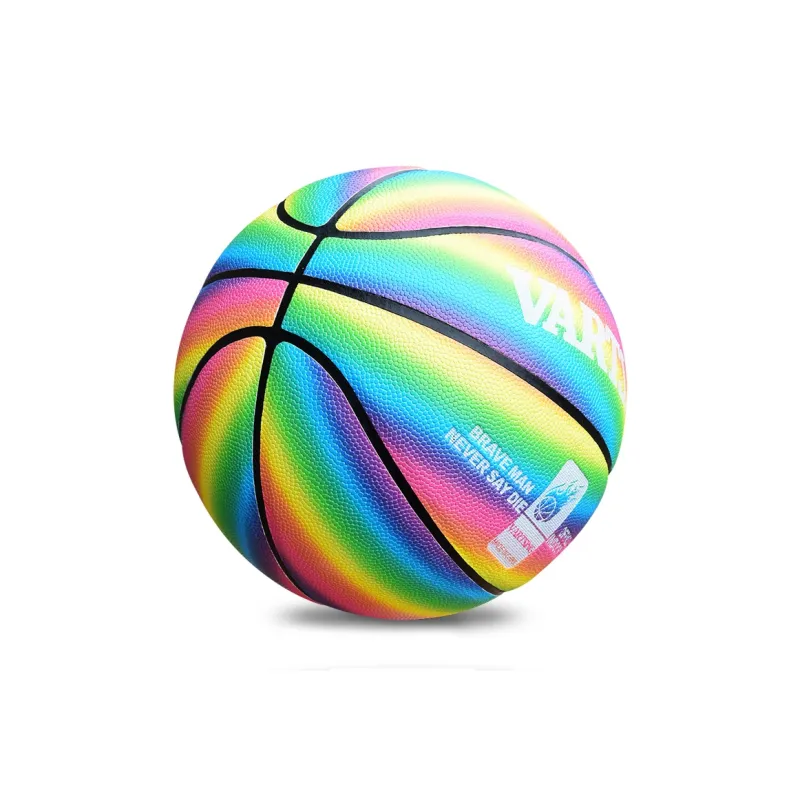 VARTSING PU Basketball Rainbow Individual 7/6/5/4 Size Training Unisex-6