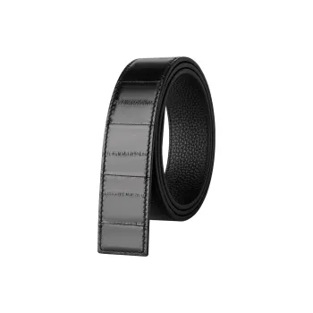 Jaylen Oos Eel Skin Leather Belts Men's Width  3.5cm