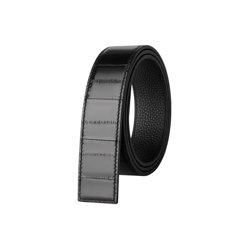 Jaylen Oos Eel Skin Leather Belts Men's Width  3.5cm-0
