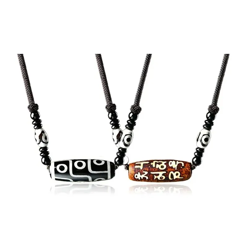 Yuanyanghuangjin Agate Jade Necklaces Unisex-2