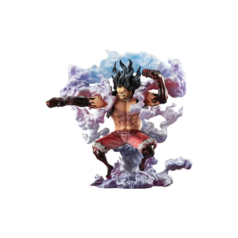 MegaHouse Monkey D. Luffy POPMAX One Piece 4 Speed Snake Man Scale Figures-1