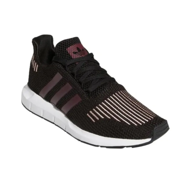Adidas Swift Run Core Black Maroon Women's-2