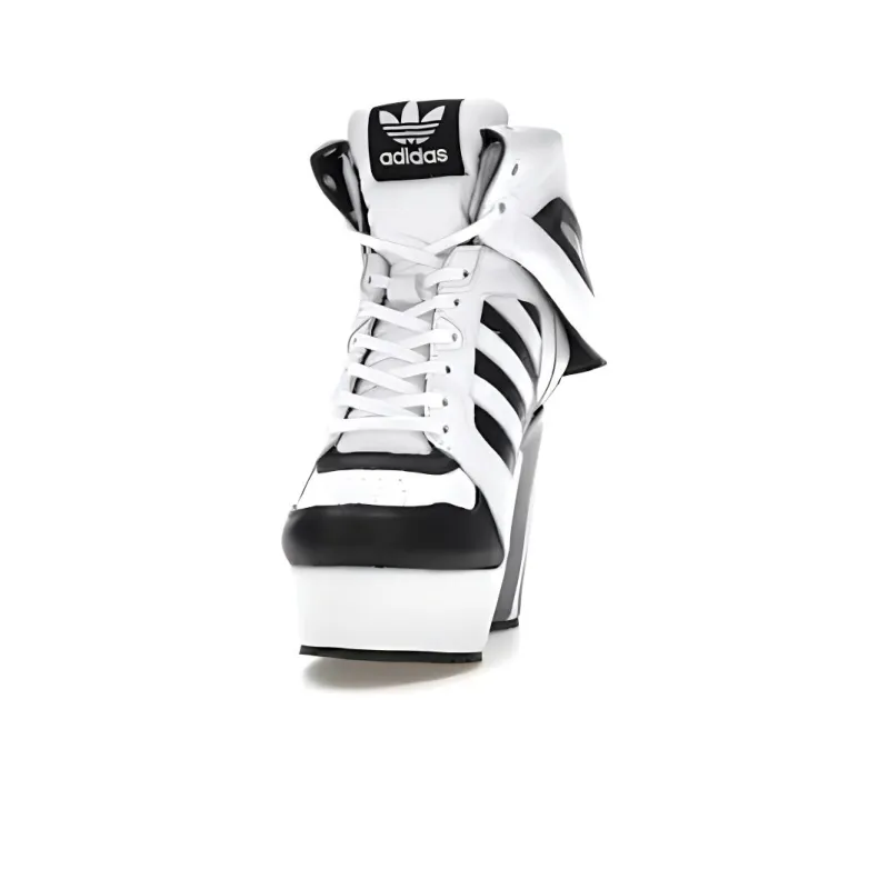 Adidas Women's Jeremy Scott Streetball Platform 'White Black' Women's-3