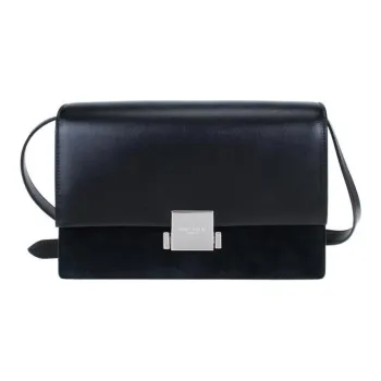 SAINT LAURENT Smooth Cow Leather Shoulder Bag Crossbody Bag Regular Women's Black