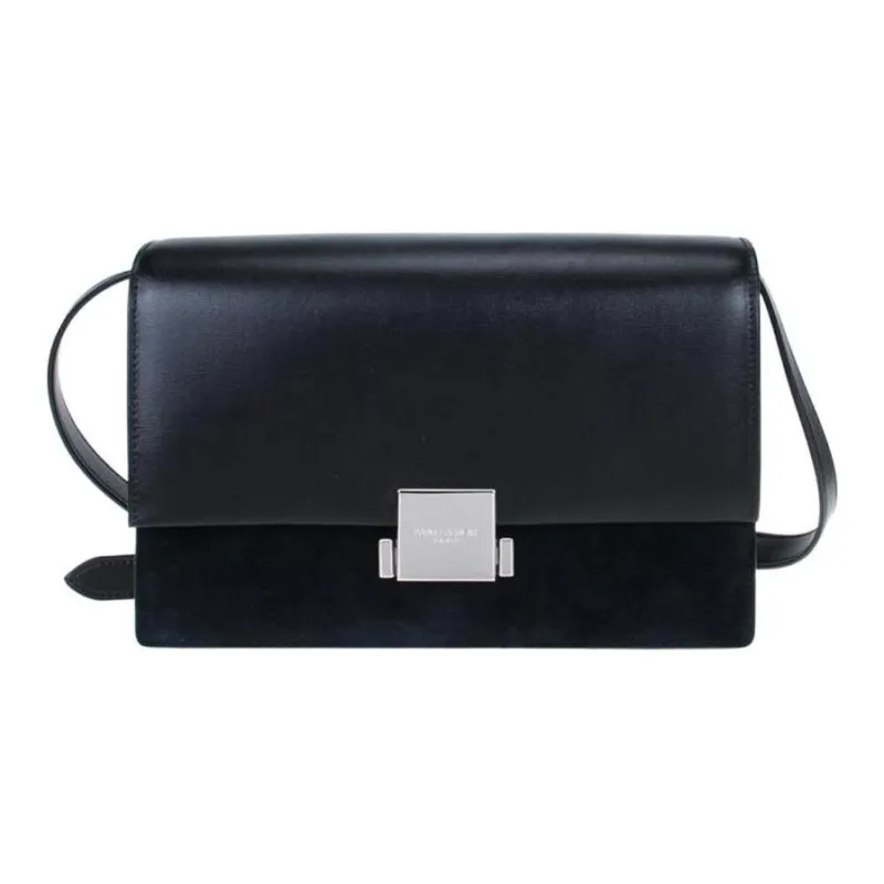 SAINT LAURENT Smooth Cow Leather Shoulder Bag Crossbody Bag Regular Women's Black-0