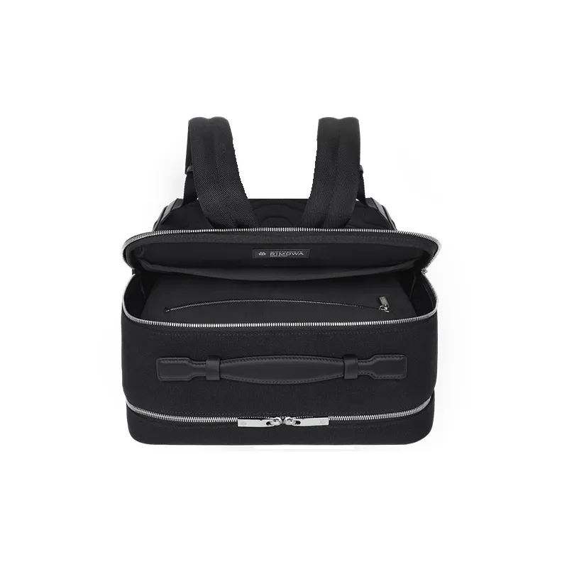 RIMOWA Never Still Canvas With Full-Grain Leather Backpack Unisex Black-4